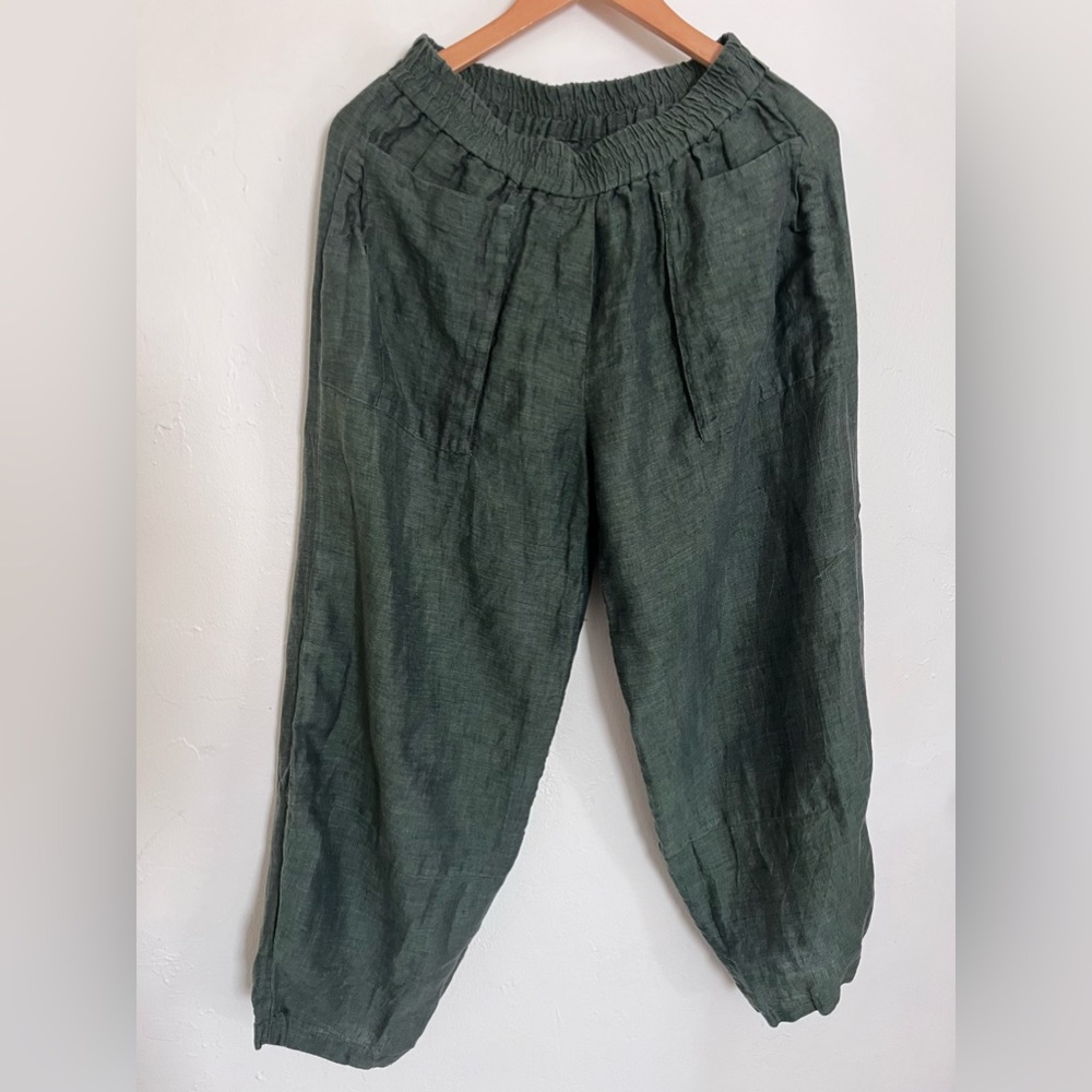 Yuvita linen cuff pants